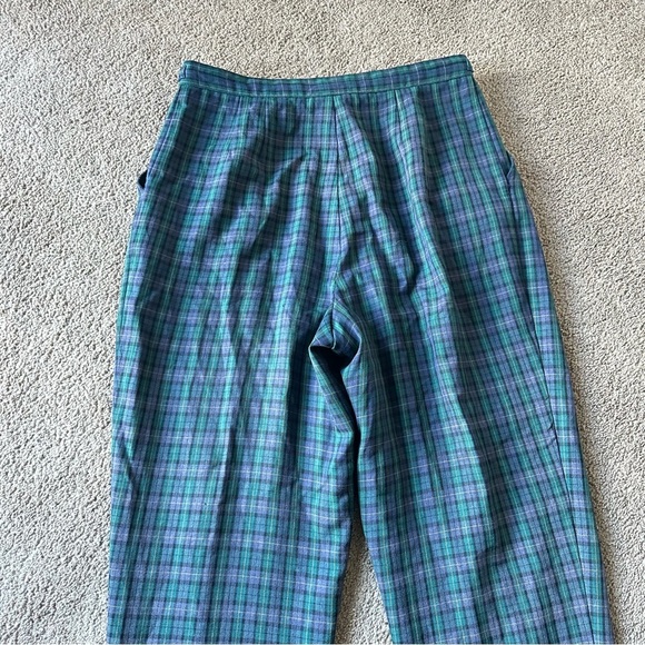 VTG Counterparts Plaid Pants - Green and Purple - Picture 6 of 9